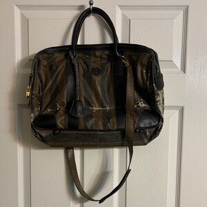 FENDI Stylish Black and Brown Bag